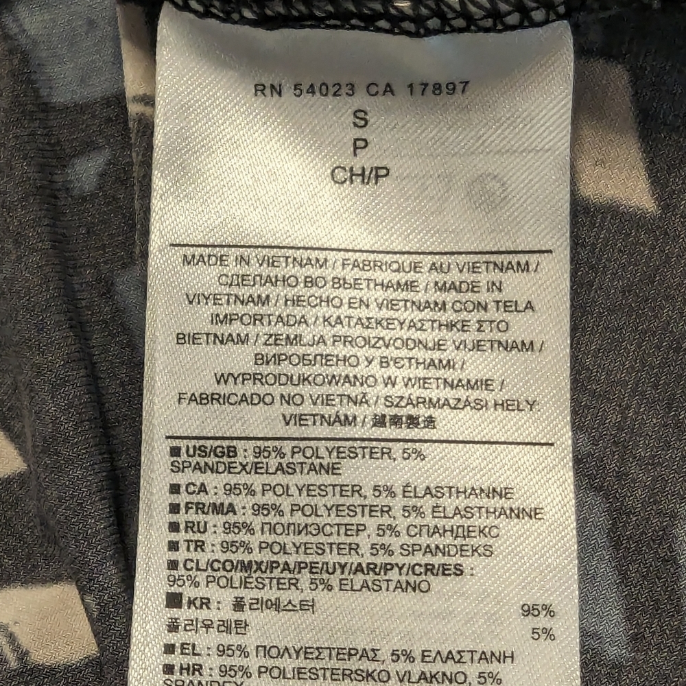 5/$25 Banana Republic Long Sleeve Black, Blue and Beige Dress - Picture 5 of 7